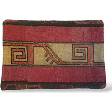 Ottoman Pouffe Art Deco Bohem Eskitme Özel Seri Halı El Dokuması Kırlent Minder 40X60 cm [16]