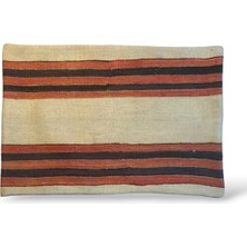 Ottoman Pouffe Art Deco Bohem Eskitme Özel Seri Halı El Dokuması Vintage Kırlent Minder 40X60CM [07]