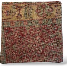 Ottoman Pouffe Art Deco Bohem ''özel Seri Halı'' El Dokuması Vintage Kırlent Minder 40X40CM 398