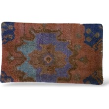 Ottoman Pouffe Art Deco Bohem Eskitme Özel Seri Halı El Dokuması Vintage Kırlent Minder 30X50CM [036]