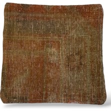 Ottoman Pouffe Art Deco Bohem Eskitme Özel Seri Halı El Dokuması Vintage Kırlent Minder 40X40CM