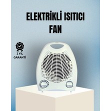 Elivora Fanlı Elektrikli Isıtıcı – 3 Kademeli Isı Ayarı ve Güvenli Kullanım