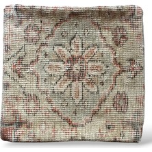 Ottoman Pouffe Art Deco Eskitme Özel Seri Halı El Dokuması Vintage Kırlent Minder 30X30CM (014)