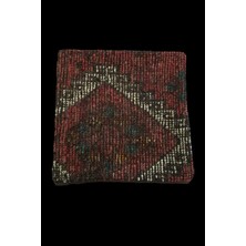 Ottoman Pouffe - Art Deco Bohem Halı El Dokuması Vintage Kırlent Minder 40X40CM (0187)