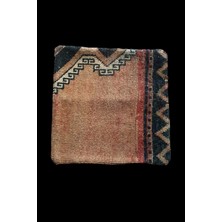 Ottoman Pouffe - Art Deco Bohem Halı El Dokuması Vintage Kırlent Minder 40X40CM [0115]