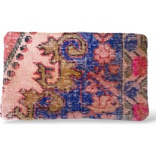 Ottoman Pouffe Art Deco Bohem Eskitme Özel Seri Halı El Dokuması Vintage Kırlent Minder 30X50CM [039]