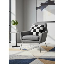 Ottoman Pouffe Hakiki Gerçek Deri Patchwork Tasarım Kırlent Minder Kılıfı Siyah Beyaz 40X40CM Art Deco Bohem Vintage Modern Ev Dekorasyonu