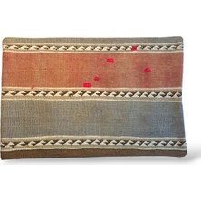 Ottoman Pouffe Art Deco Bohem Eskitme Özel Seri Halı El Dokuması Vintage Kırlent Minder 40X60CM (11)
