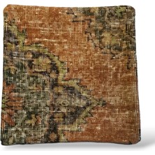 Ottoman Pouffe Art Deco Bohem ''özel Seri Halı'' El Dokuması Vintage Kırlent Minder 40X40CM 402