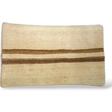Ottoman Pouffe Art Deco Bohem Eskitme Özel Seri Halı El Dokuması Vintage Kırlent Minder 30X50CM [96]
