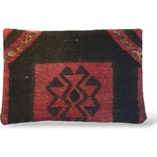 Ottoman Pouffe Art Deco Bohem ''özel Seri Halı'' El Dokuması Vintage Kırlent Minder 40X60CM [26]