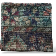Ottoman Pouffe Art Deco Eskitme Özel Seri El Dokuması Vintage Kırlent Minder 30X30CM (032)