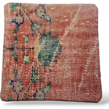 Ottoman Pouffe Bohem Halı El Dokuması Vintage Kırlent Minder 40X40CM 198