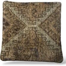 Ottoman Pouffe Art Deco Bohem Eskitme Özel Seri Halı El Dokuması Vintage Kırlent Minder 40X40CM (0221)