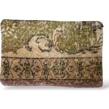 Ottoman Pouffe Art Deco Bohem Eskitme Özel Seri Halı El Dokuması Vintage Kırlent Minder 30X50CM [77]