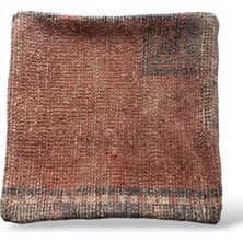 Ottoman Pouffe Art Deco Eskitme Özel Seri El Dokuması Vintage Halı Kırlent Minder Kılıfı 30X30CM (016)