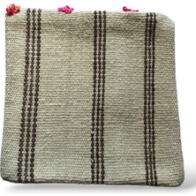 Ottoman Pouffe Art Deco Eskitme Özel Seri El Dokuması Vintage Kilim Kırlent Minder Kılıfı 30X30CM (028)