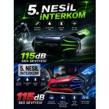 Kemborn  2 Kişilik 1Adet MÜZİK PAYLAŞIM Intercom Bluetooth 5.3 Motosiklet Kask Kulaklık Seti interkom X2 Pro. 5.NESİL