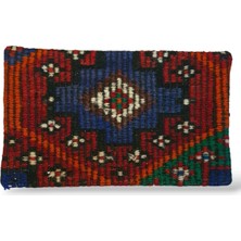 Ottoman Pouffe Art Deco ''özel Seri Halı'' El Dokuması Vintage Bohem Otantik Kırlent Minder 30X50CM (109)