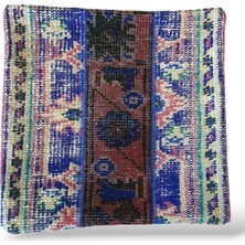 Ottoman Pouffe Deco Bohem Halı El Dokuması Vintage Kırlent Minder 40X40CM 248