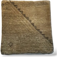 Ottoman Pouffe Art Deco Bohem ''özel Seri Halı'' El Dokuması Vintage Kırlent Minder 40X40CM 398