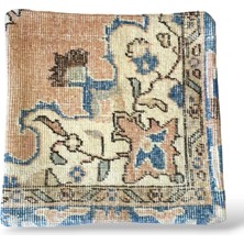 Ottoman Pouffe Art Deco Bohem ''özel Seri Halı'' El Dokuması Vintage Kırlent Minder 40X40CM 310