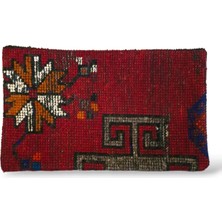 Ottoman Pouffe Art Deco Bohem Eskitme Özel Seri Halı El Dokuması Vintage Kırlent Minder 30X50CM [092]