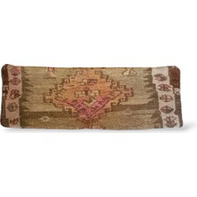 Ottoman Pouffe Art Deco Bohem Halı El Dokuması Vintage Kırlent Minder 30X90CM [7]
