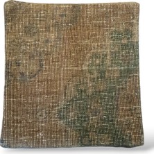 Ottoman Pouffe Art Deco Bohem Halı El Dokuması Vintage Kırlent Minder 40X40CM 366