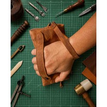 Vintage Leather Craft Hakiki Deri Erkek El Çantası