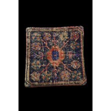 Ottoman Pouffe Art Deco El Dokuması Halı Vintage Kırlent Minder 40X40CM (0164)