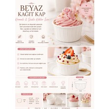 MGZ Muffin Kek Kapsülü Beyaz Mini 50'li | Cupcake Kalıbı, Kağıt Muffin Kapsülü, Kek Kalıbı, Muffin Cup