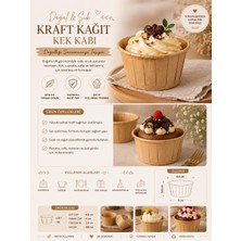 MGZ 50 Li Kraft Muffin Cupcake Kalıbı Kek Kapsülü Naturel Kek Kalıbı , Safari Konsept , Airfryer Uyumlu