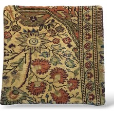 Ottoman Pouffe Art Deco Bohem Halı El Dokuması Vintage Kırlent Minder 40X40CM 379
