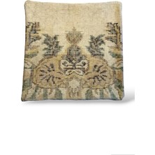 Ottoman Pouffe Art Deco Bohem Halı El Dokuması Vintage Kırlent Minder 40X40CM 389