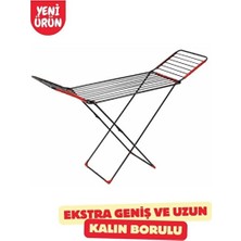 UltraMint Ekstra Kapasiteli Borulu Çamaşır Askısı - Yüksek Hacimli Kurutma