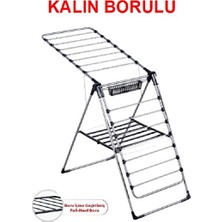 UltraMint Kalın Borulu Çamaşır Kurutmalığı Dayanıklı ve Pratik Kullanım