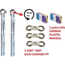 Yuvarlak Alüminyum Çamaşır Askılığı, Balkonlar Için Uygun Tasarım