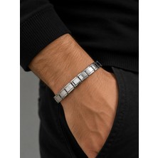 Adata Jewelry Çelik Italyan Bileklik Gümüş Renk Kadın / Erkek