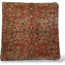 Ottoman Pouffe Art Deco Bohem Halı El Dokuması Vintage Kırlent Minder 40X40CM 409
