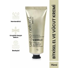 Bade Natural Vanilya Bitkisel El ve Vücut Kremi 75ML Doğal ve Vegan Özelliklerle Zenginleştirilmiş