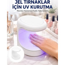 AyrStore Kalıcı Oje Kurutucu Uv LED Teknolojisi Taşınabilir Mini Tırnak Kurutucu Yeni Nesil
