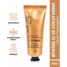 Bade Natural Citrus Bitkisel El ve Vücut Kremi Doğal ve Vegan 75 ml Shea Yağı ile Zenginleştirilmiş
