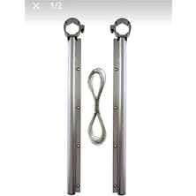 Maison Luré Alüminyum Balkon Kurutmalık, Yuvarlak Küpeştelere Uygun