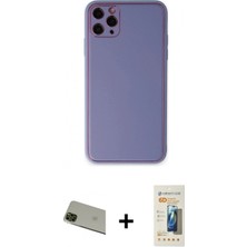 Marsilyan™- iPhone 11 Pro Max Kılıf Yadigar Klasik - Siyah 6d Mat Seramik Hayalet Nano Ekran Koruyucu + Rainbow Kamera Lens Koruma Cam - Yl