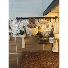 Knittingtr Maison Luré Rattan Cevizlik Sepet, Dekoratif Saksılık ve Hediye Alternatifi