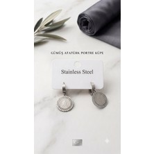 C&On Design Minimalist Paslanmaz Çelik Halka Küpe - Kararmaz Gold ve Gümüş Renk Seçenekleri