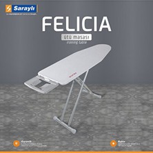 Vaelmont 150X42X90 cm Dayanıklı Çelik Tabanlı Ütü Masası Ütü Masası ve Aksesuarı