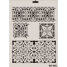 Ronanna Rich Dantel Seri DN-905 Stencil 35X25 cm