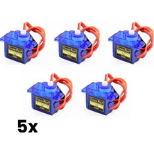 Sensör Modül 5 Adet SG90 9g Mikro Servo Motor 180° Plastik Dişli Rc Robot Arduino Uyumlu